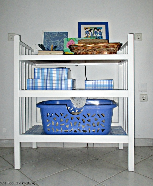 Repurposed changing table, a chan ge for the changing table - www.theboondocksblog.com