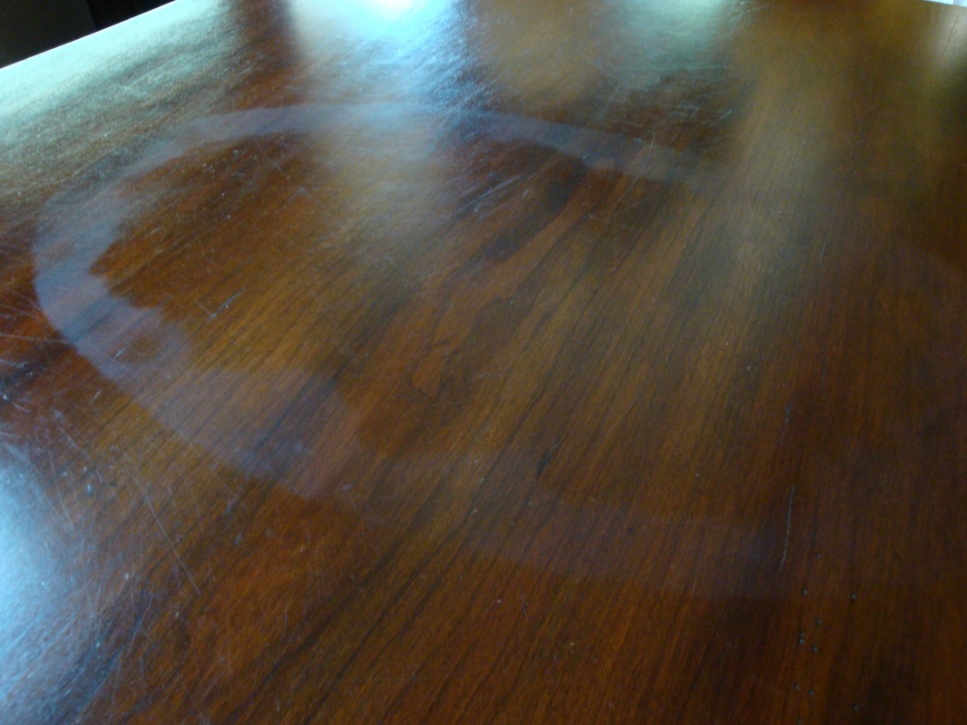 Coffee table upcycle, watermarks  The table that stood up to water marks, www.theboondocksblog.com