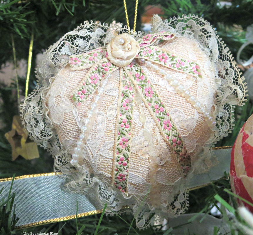 Heart shaped ornament on Christmas tree  The Inspiration for my Christmas tree - the Boondocks Blog