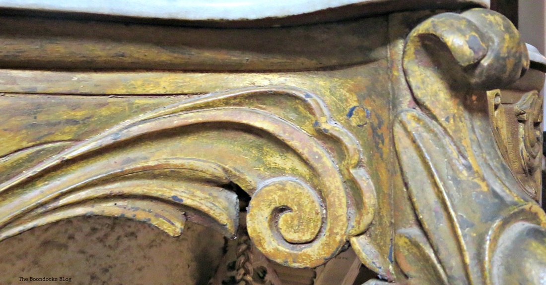 Detail of marble table, A house full of treasures - the Boondocks blog