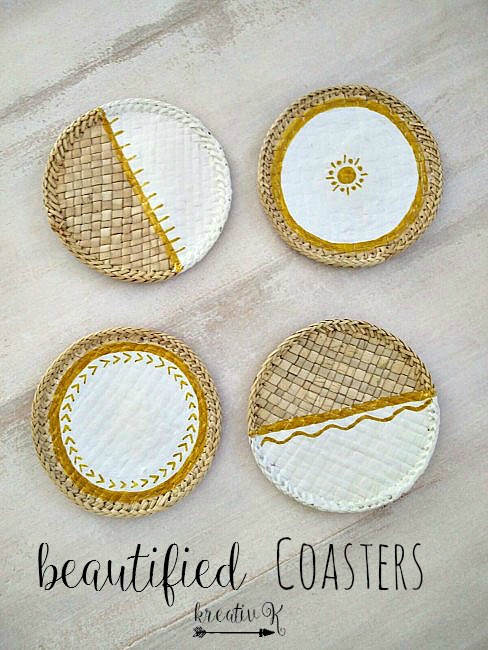 Beautified Coasters KreativK Last Minute DIY Mother's Day Gifts www.theboondocksblog.com