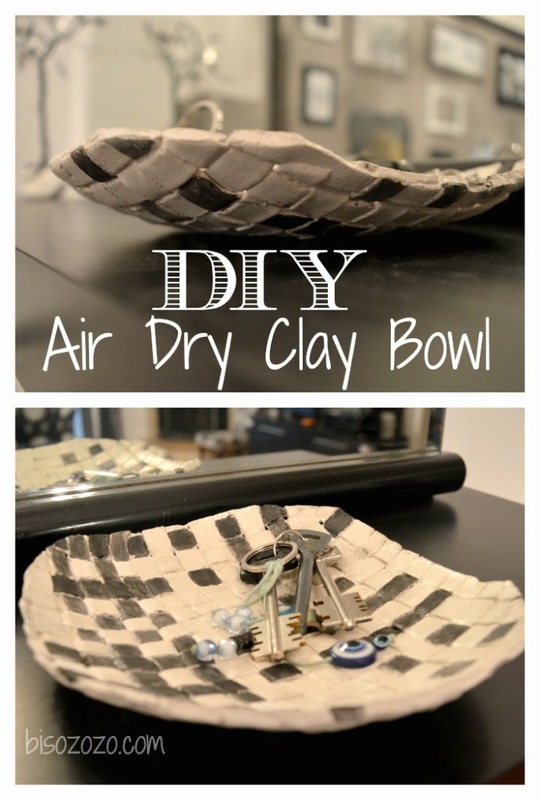 DIY Air Dry Clay Bowl Bisozozo Last Minute DIY Mother's Day Gifts www.theboondocksblog.com