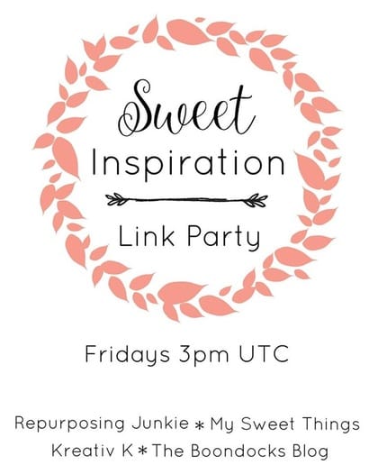 Sweet Inspiration Link Party Logo www.theboondocksblog.com