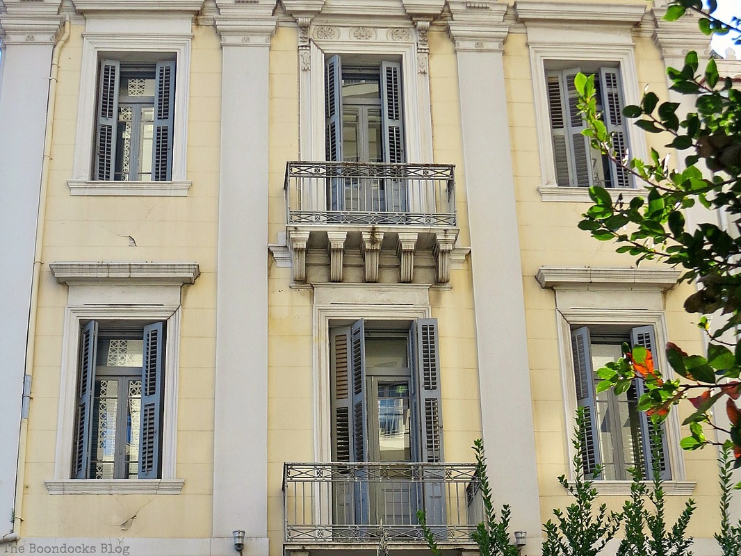 An old building in Patra with Architectual details, A recap of my Facebook photos from June www.theboondocksblog.com