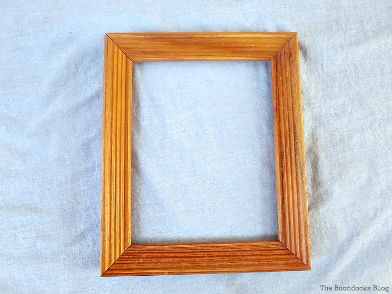 Wood picture frame.