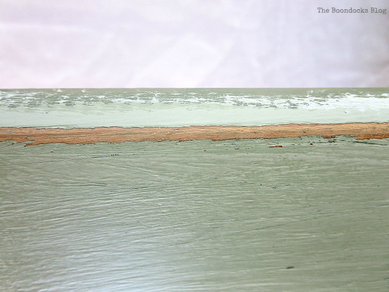 Distressing the bed frame, How to Makeover an Old Wooden Bed Frame www.theboondocksblog.com