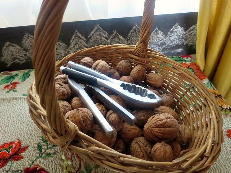 walnuts in a basket, Facebook Photos for December www.theboondocksblog.com