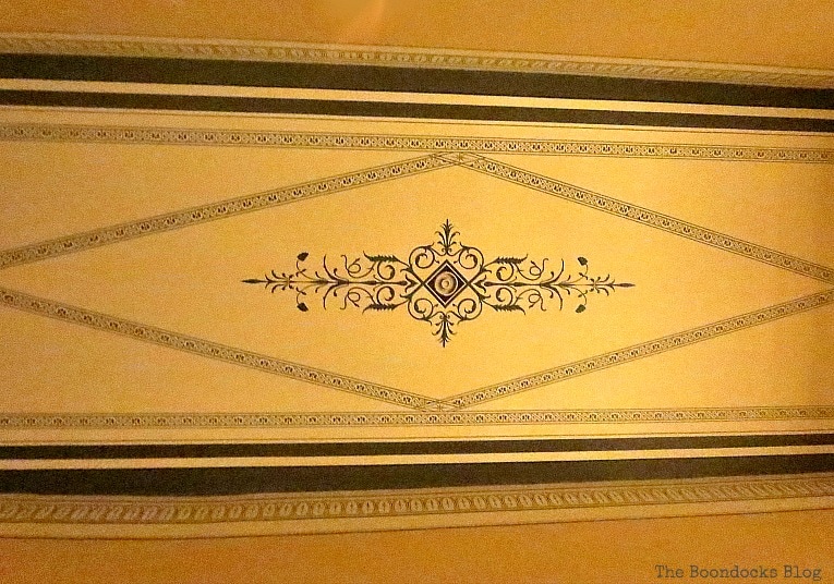 hallway ceiling, An Old Greek Mansion in the Center of Town, www.theboondocksblog.com