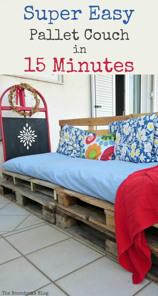 Quickly Make A Super Easy Pallet Couch