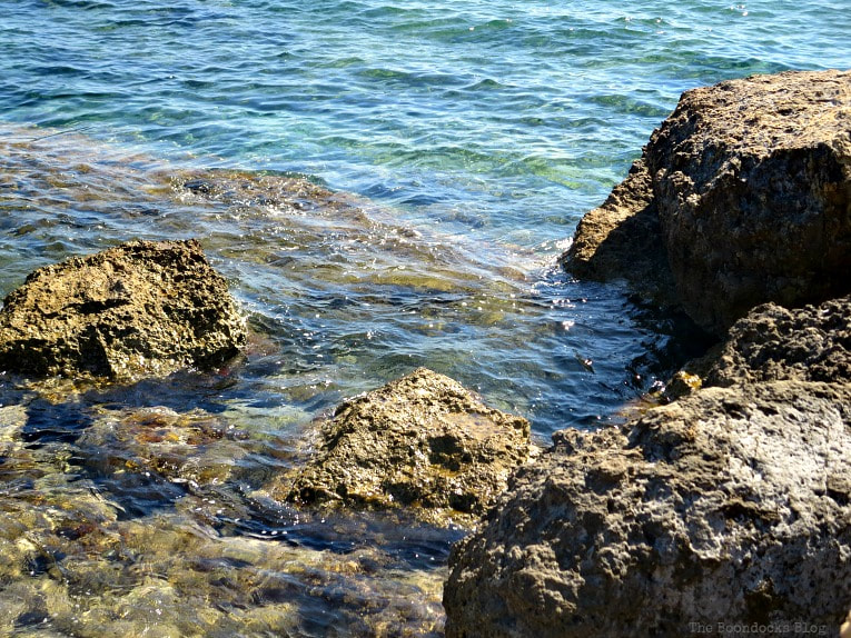rocks on the beach, Kefalonia in Blue - Enjoying the beaches of the Greek Island, www.theboondocksblog.com