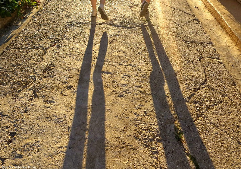 long walking shadows, Photo of the Day for August, www.theboondocksblog.com