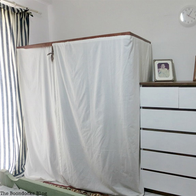 How To Make An Easy Cover For A Bedroom Clothes Rack The