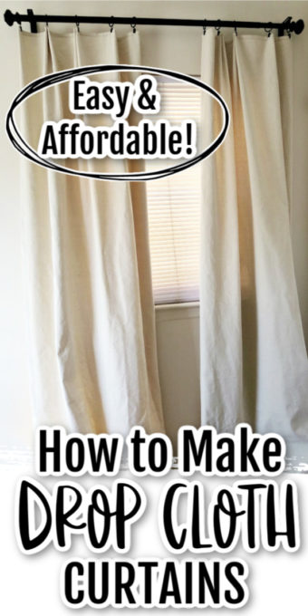 Pleated Drop Cloth Curtains, How To Make A Drop Cloth Shower Curtain