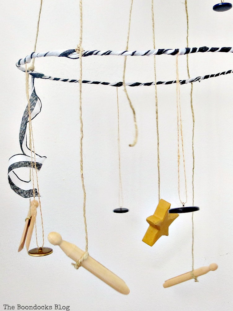 How To Make A Unique Mobile with Wire Hangers The Boondocks Blog