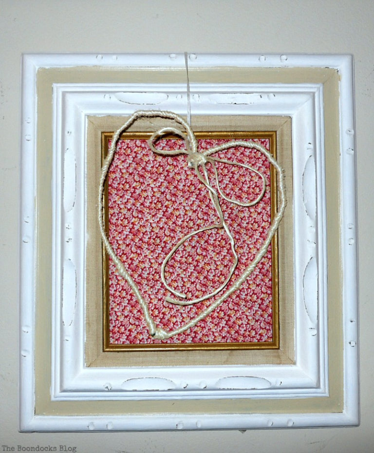 Valentine’s Day Framed Heart Craft
