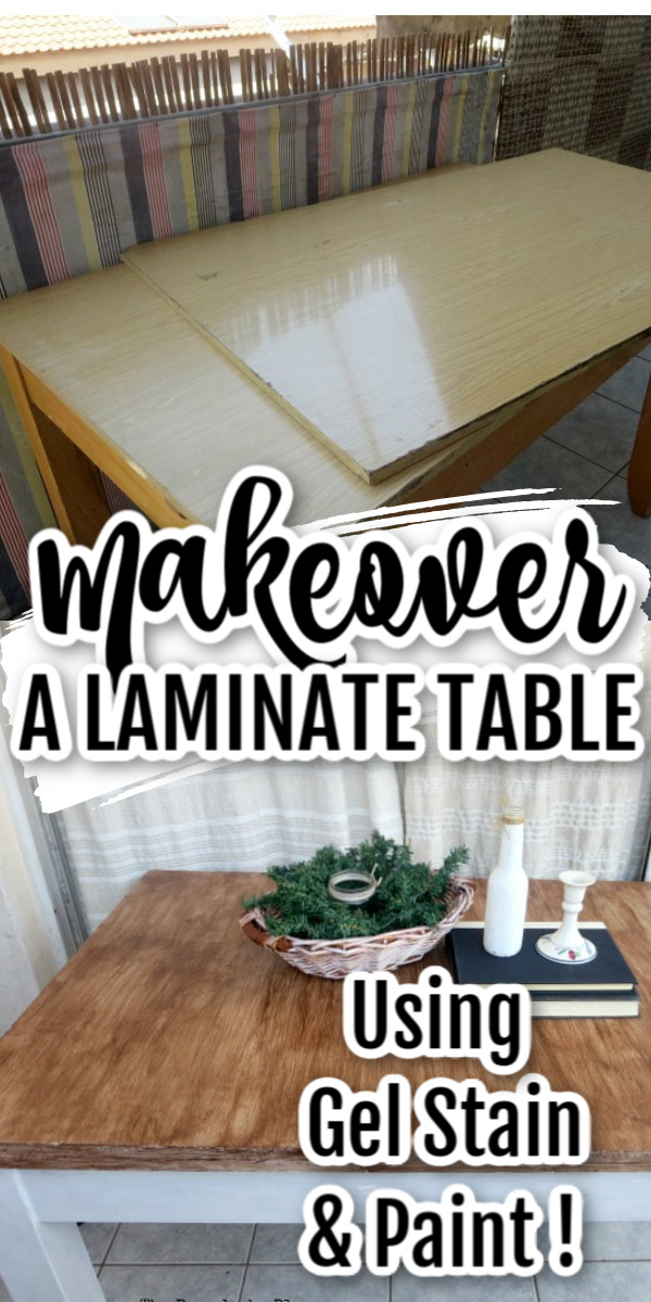 How to Save an Old Laminate Table with Gel Stain The Boondocks Blog
