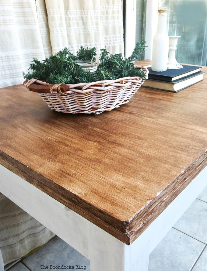 How to Save an Old Laminate Table with Gel Stain - The Boondocks Blog